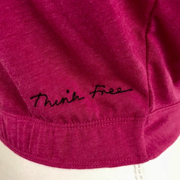 NWT FREE PEOPLE Active Pink Crop Top - Picture 6 of 8